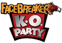 FaceBreaker K.O. Party title screen for Wii